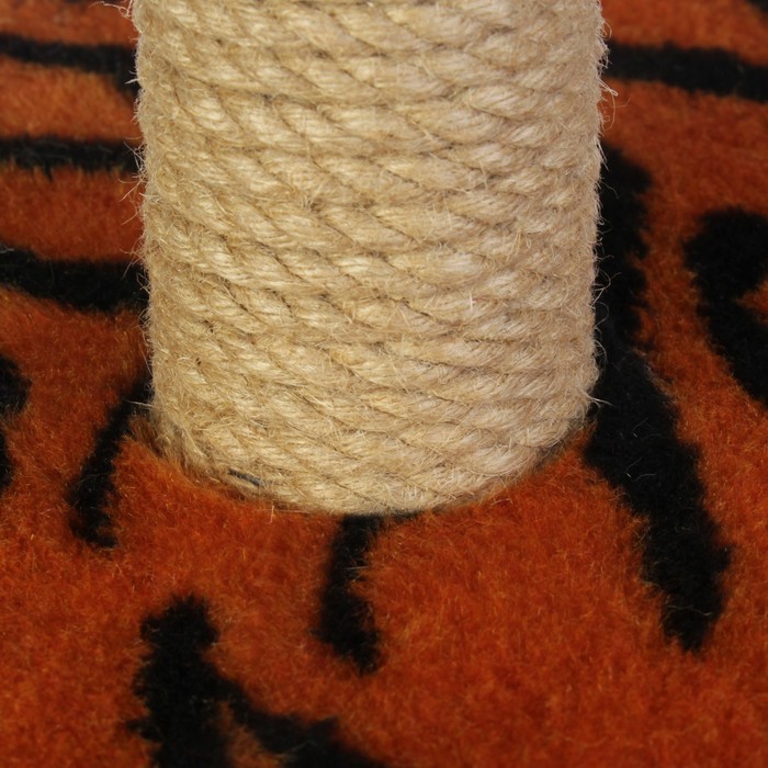 Домик-когтеточка "Двухуровневый", лоза/джут, 72 х 37 х 110 см, микс цветов