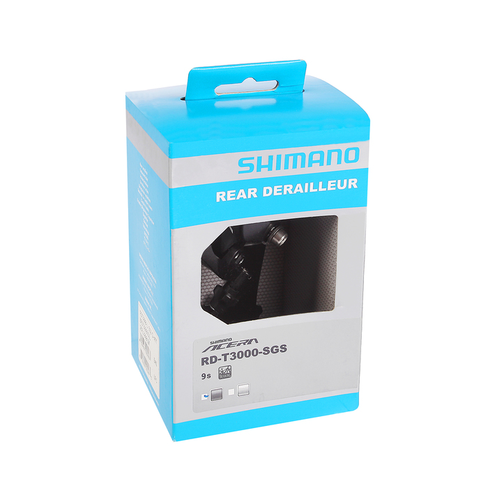 Переключатель задний Shimano Acer, T3000, SGS, 9ск, цвет черный, ARDT3000SGSL