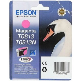 

Картридж струйный Epson C13T11134A10 пурпурный для Epson R270/290/RX590