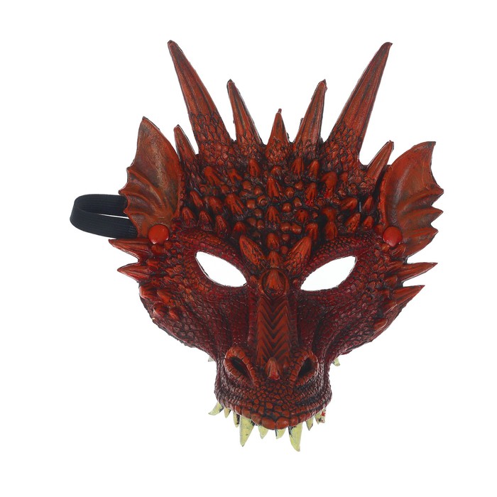 Карнавальная маска «Дракон», цвет бордовый