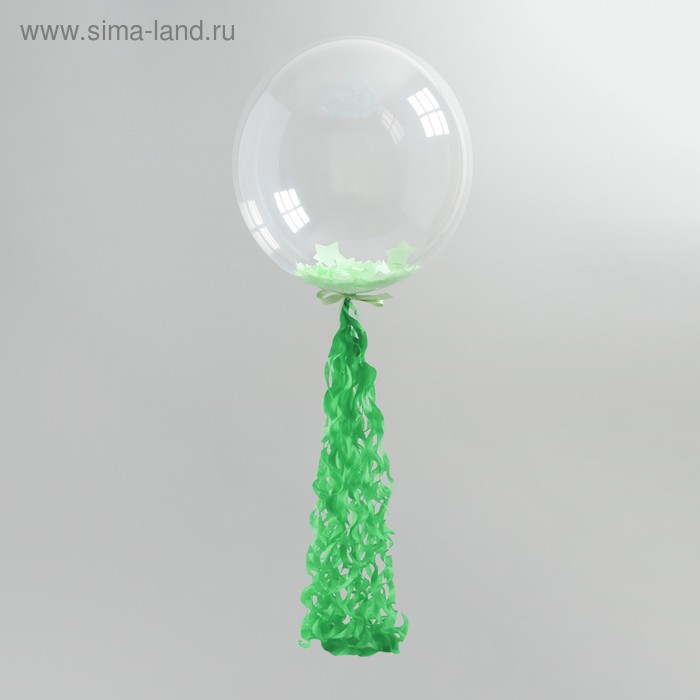 

Гирлянда для шара, 100 см, бумага, цвет зелёный