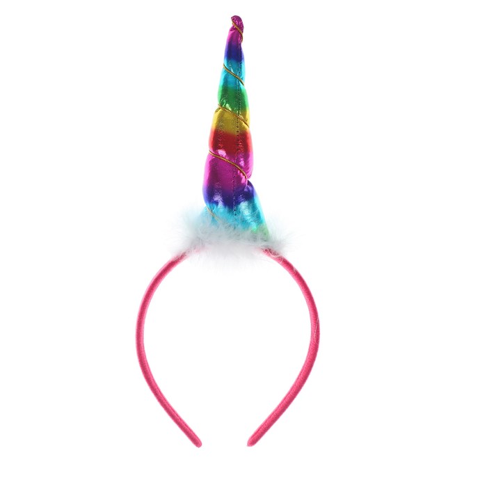 Карнавальный ободок "Единорог", цвет бордовый