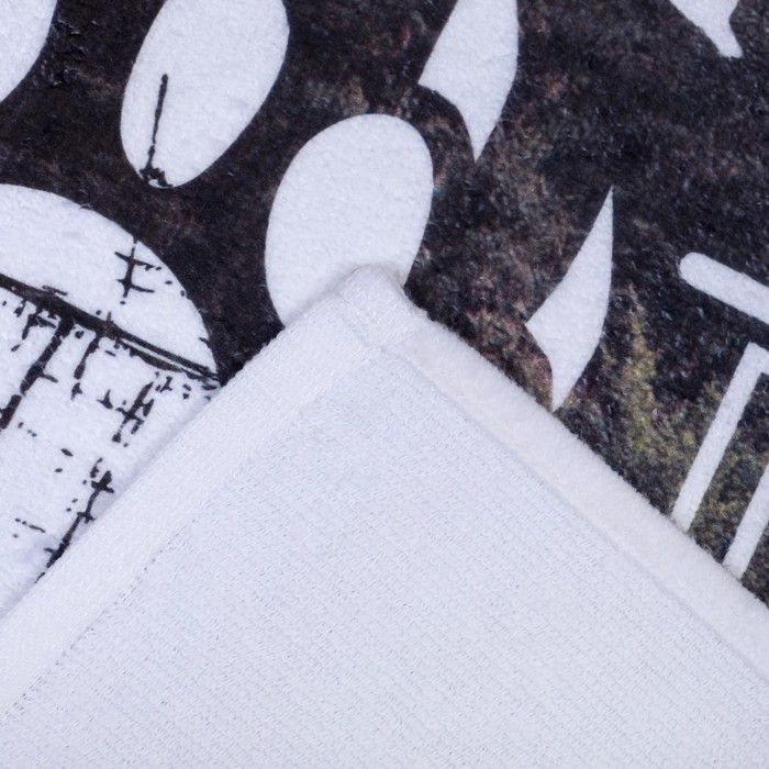 Полотенце махровое Этель "Будь первым" 70х140 см, 70 % хл., 30 % п/э, 350 гр/м2