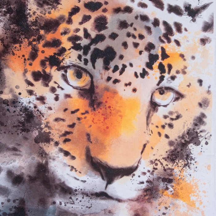 Полотенце махровое Этель "Гепард" 70х140 см, 70 % хл., 30 % п/э, 350 гр/м2