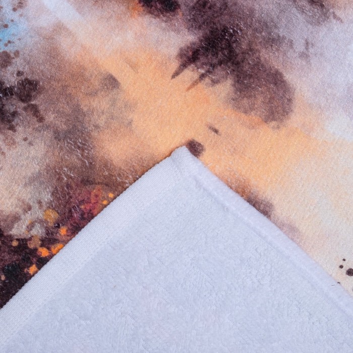 Полотенце махровое Этель "Гепард" 70х140 см, 70 % хл., 30 % п/э, 350 гр/м2