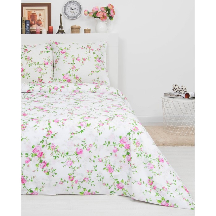 Постельное бельё 2 сп. рис. Розы роз 175х210 см, 180х210 см, 70х70 см 2шт бязь 100г/м хл100%