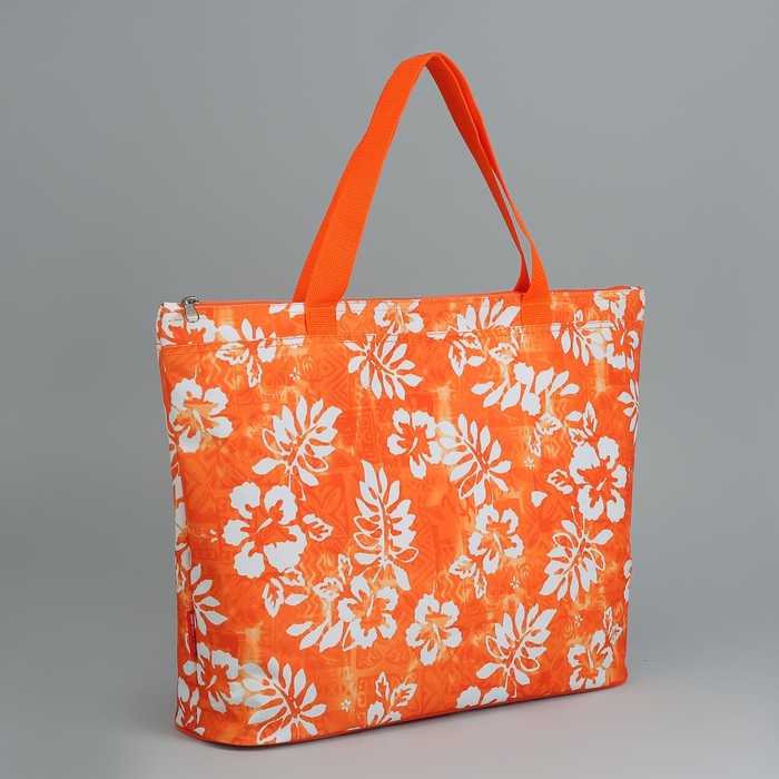 Сумка Оранжевые кружева , 51*12*36, отд на молнии, без подклада, оранж