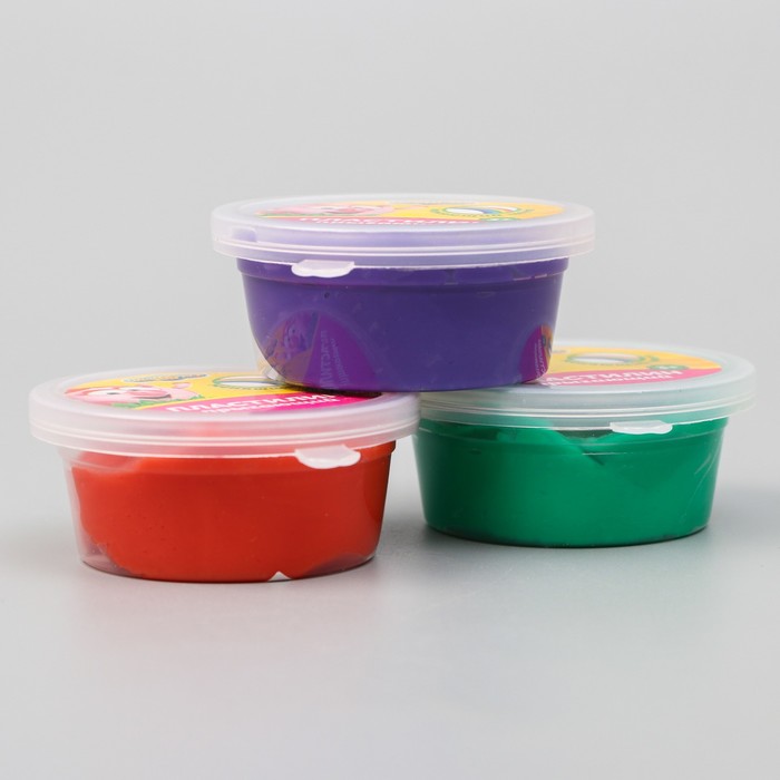 Масса для лепки Смешарики 50 гр, прыгающая, цвет микс, при нагревании меняется