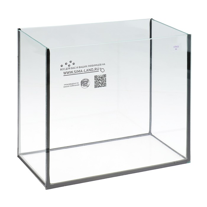 Аквариум Атолл прямоугольный 13 л, с крышкой, черный