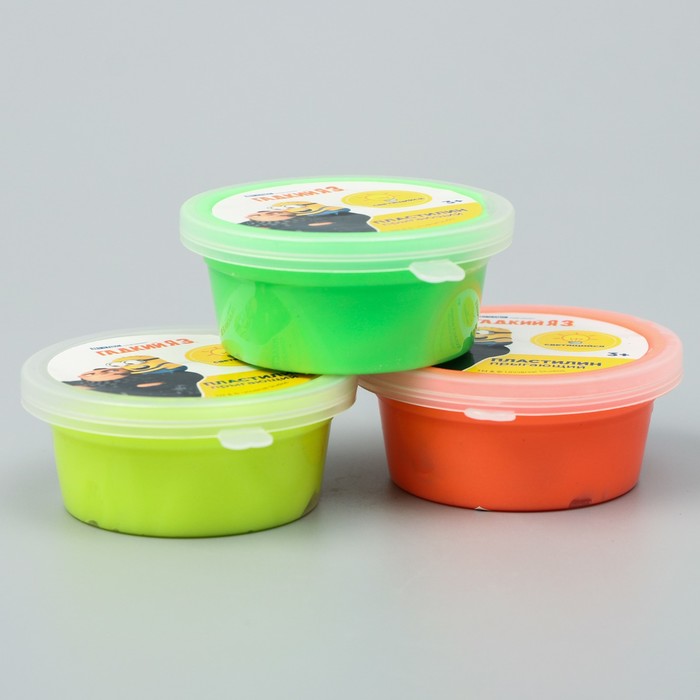 Масса для лепки Гадкий Я 50 гр, прыгающая, светится в темноте, цвет микс