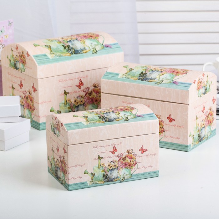 Набор коробок 3в1, 20 х 15 х 16 - 16 х 10,5 х 11 см