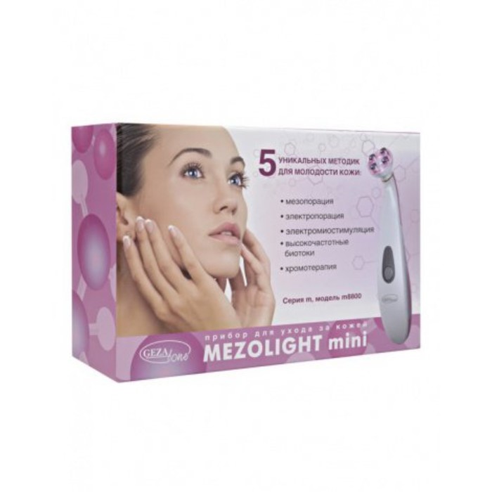 Массажер для ухода за кожей лица Gezatone Mezolight mini m8810, 3 ВТ