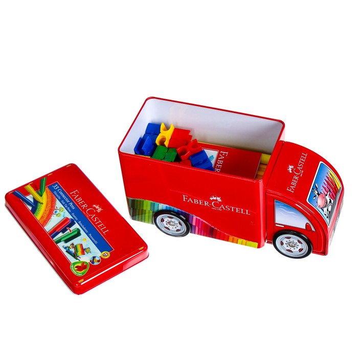 Фломастеры 33цв Faber-Castell Connector "Машина" + 10клипов д/соединения, подар.к.