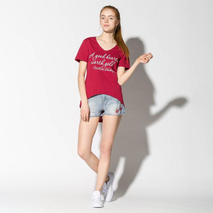 Футболка женская "Wind" 2052 цвет бордовый, р-р 46
