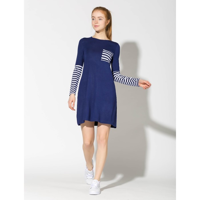 Платье женское "Sailor" 2053 цвет тёмно-синий, р-р 44