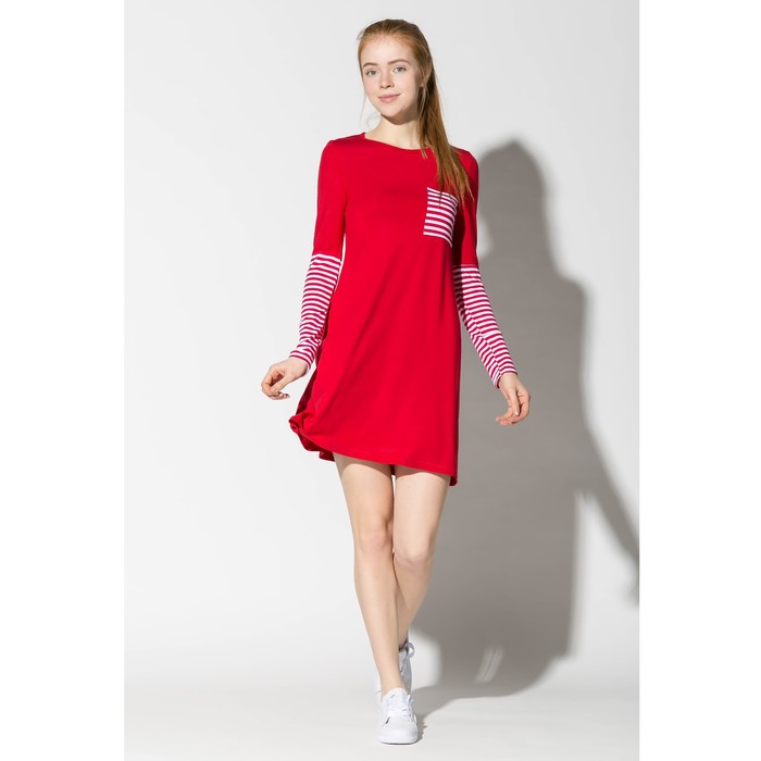 Платье женское "Sailor" 2053 цвет красный, р-р 46