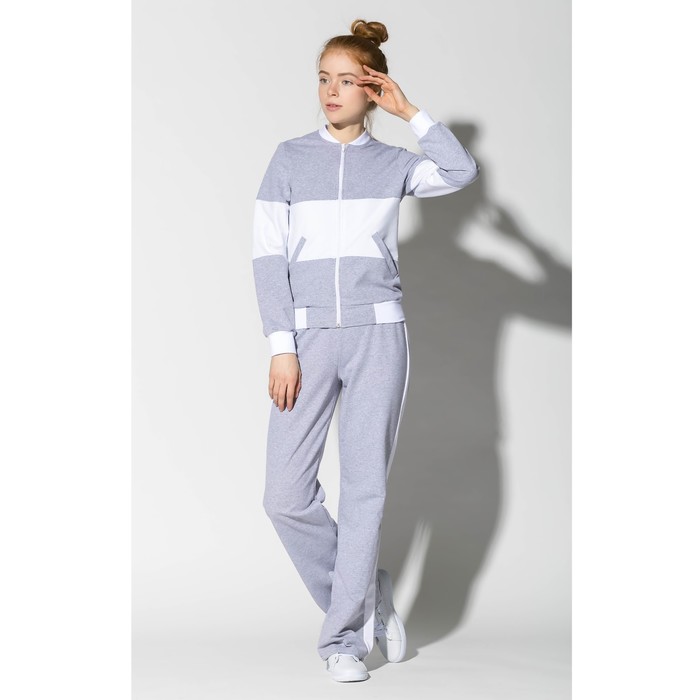 Жакет женский (бомбер) "Sweet" 2054 цвет серый, р-р 42