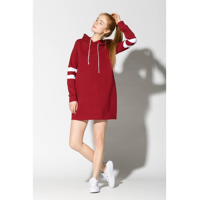 Платье женское "Athlete" 2056 цвет бордовый, р-р 48