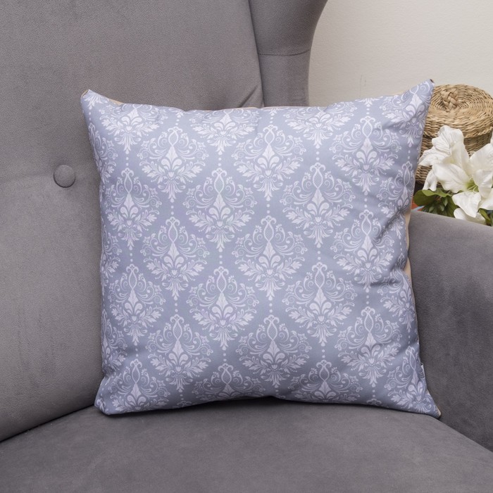 Подушка декоративная Жанна, 40х40см, габардин, синтетич. волокно, 160 гр/м