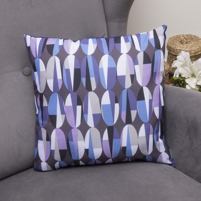 Подушка декоративная Калерия, 40х40см, габардин, синтетич. волокно, 160 гр/м