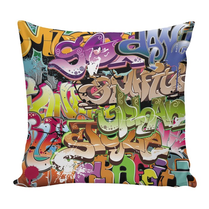 Подушка декоративная Мурзилка, 40х40см, габардин, синтетич. волокно, 160 гр/м