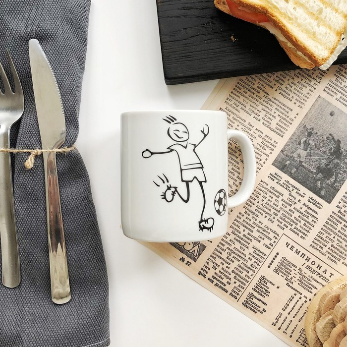 Кружка 300 мл "Юный футболист"