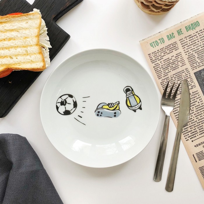 Тарелка глубокая 20 см "Будет Гол!!!"