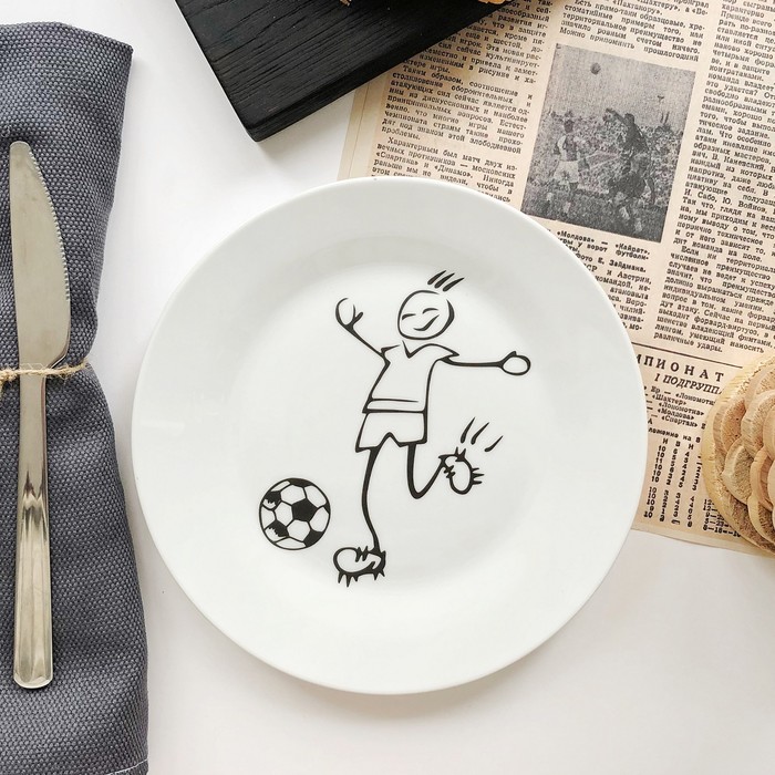 Тарелка 20 см "Юный футболист"