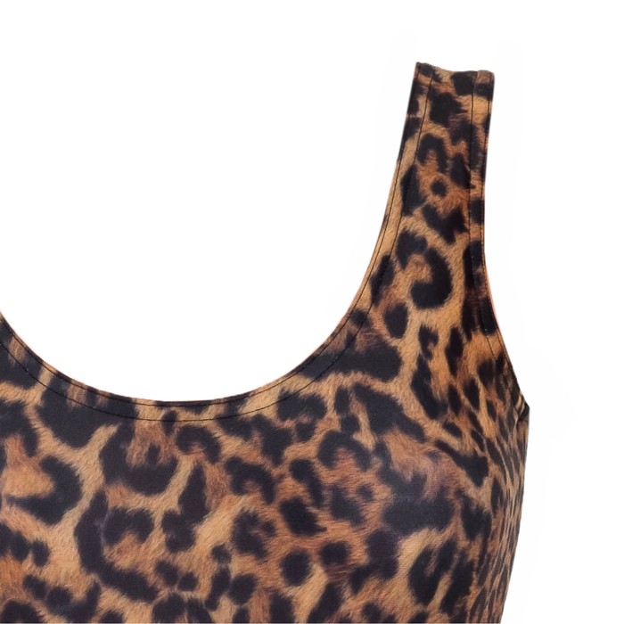 Купальник слитный женский "Леопард" р-р 44-46