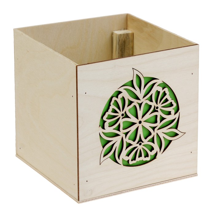 Подарочная коробка " Цветы", 15 х 15 х 15 см