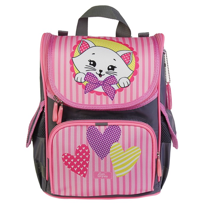 Ранец школьный "Кошечка", 34 х 25 х 13 см