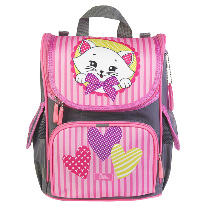 Ранец школьный "Кошечка", 34 х 25 х 13 см