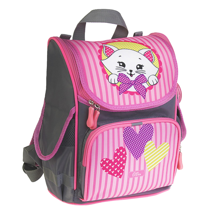 Ранец школьный "Кошечка", 34 х 25 х 13 см