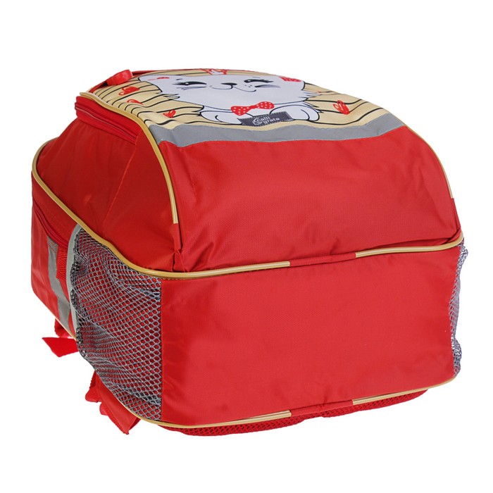 Рюкзак школьный с эргономической спинкой "Кошечки", 39 х 24 х 19 см