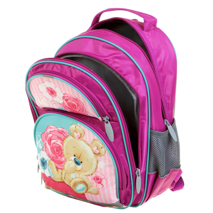 Рюкзак школьный с эргономической спинкой "Мишка", 36 х 23 х 13 см