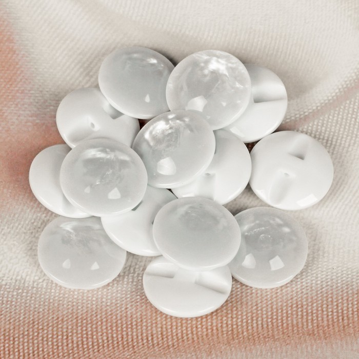 Пуговица блузочная/рубашечная, 20мм, цвет белый