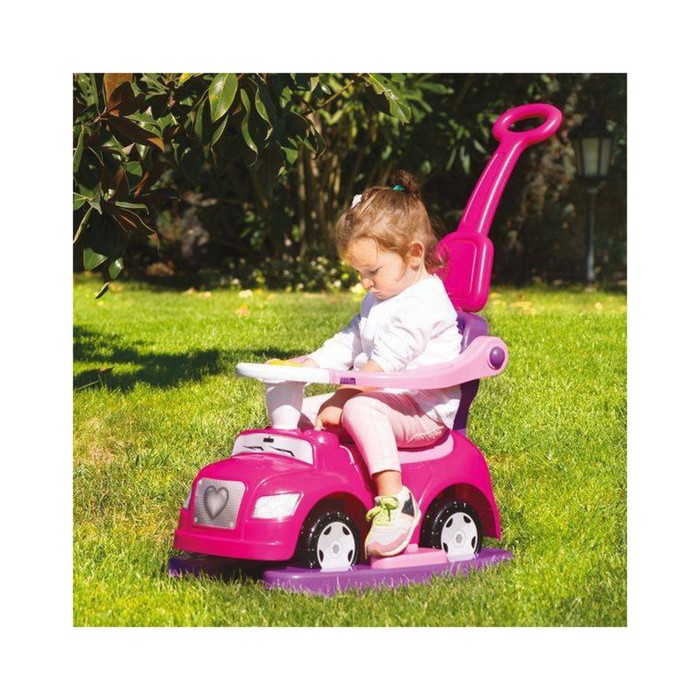 Толокар-автомобиль, 4 в 1, розовый