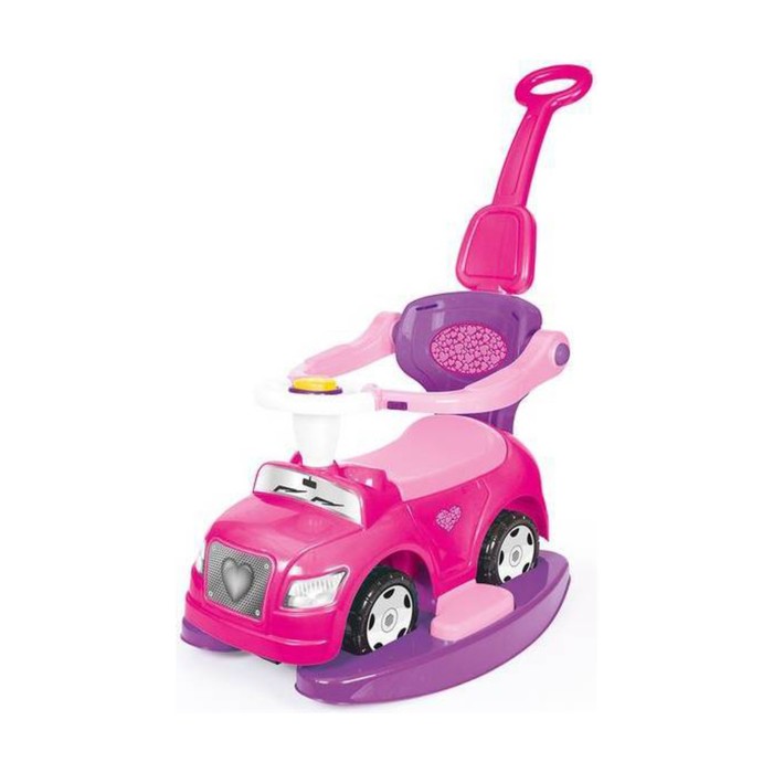 Толокар-автомобиль, 4 в 1, розовый