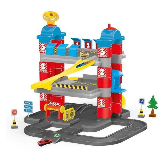 Игровой набор "Паркинг", 3 уровня, 2 машинки, лифт