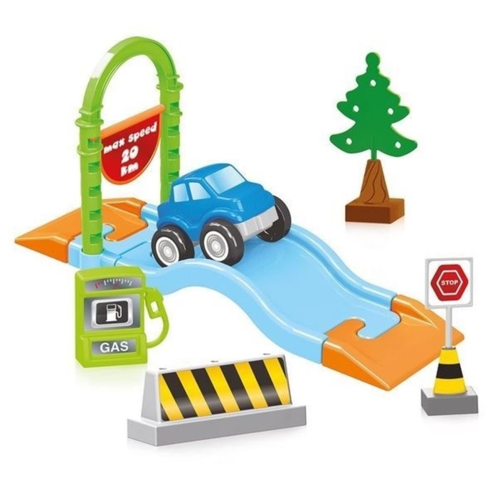 Игровой набор "Мой первый трек", с конструктором, 50 элементов