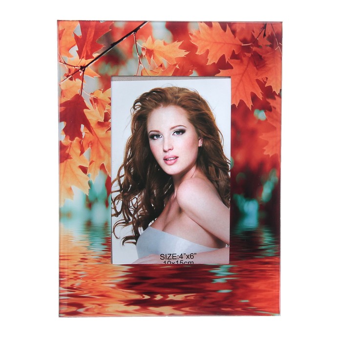 Фоторамка стекло 10х15 см "Осень. Прекрасная пора" 21,7х17 см