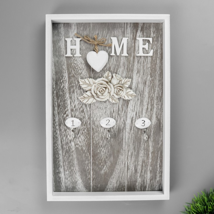 Крючки декоративные дерево "Family. Роза" 30х20 см