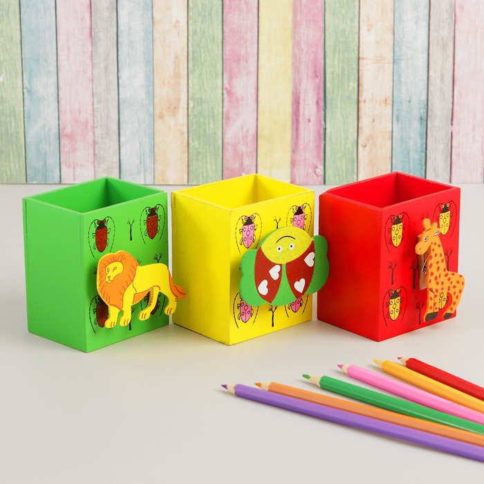 Карандашница "Мир вокруг", МИКС