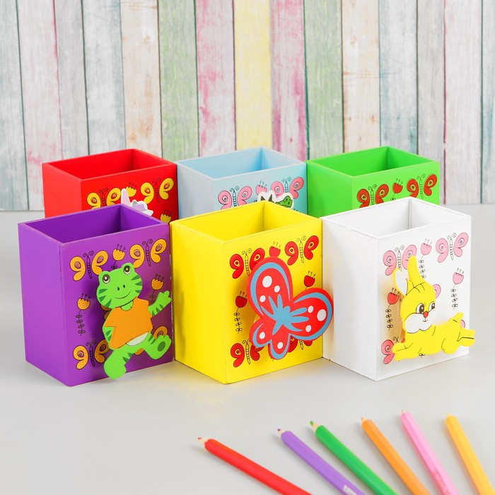 Карандашница "Зверята" МИКС