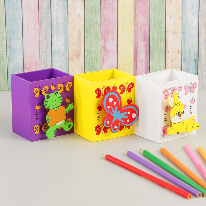 Карандашница "Зверята" МИКС