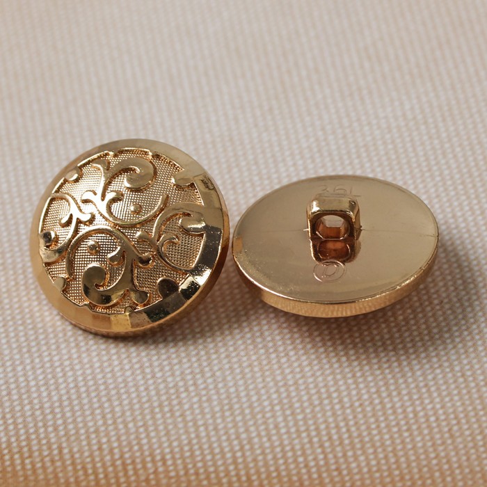 Пуговица декоративная, на ножке, 23мм, цвет золото