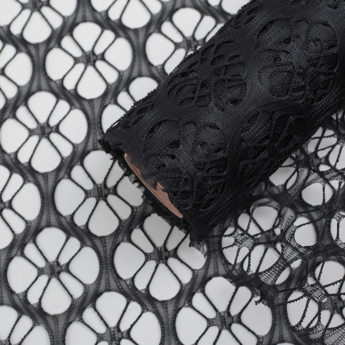 Сетка для цветов "Крошет фигурный", чёрный, 0,48 х 4,5 м