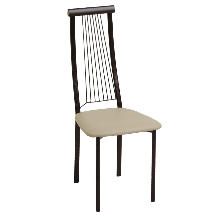 Стул "Барон" Антик медный/молочная рептилия/венге