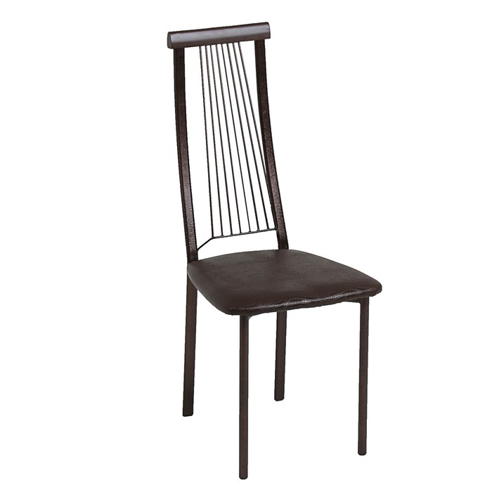 Стул "Барон" Антик медный/рептилия шоколадная/венге