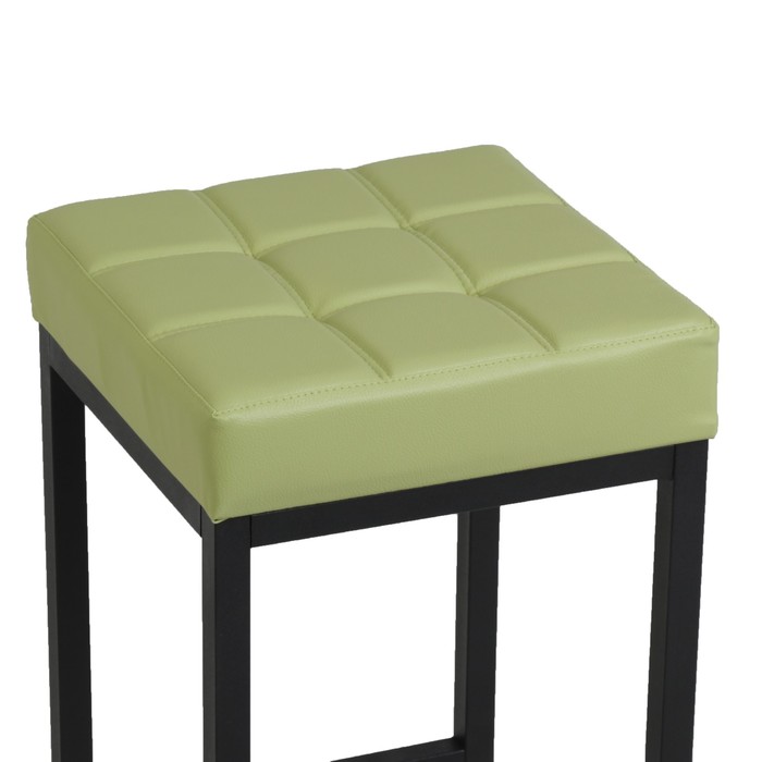 Стул барный ЛОФТ-2 Высокий без спинки, к. черный/оливковый